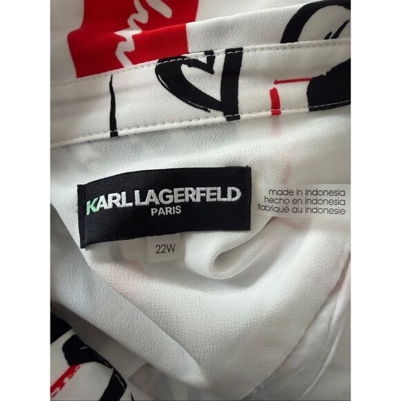 KARL LAGERFELD  Mini Shirt Dress - Picture 10 of 10